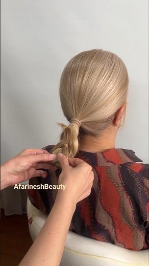 Braided Bun with Mini Clips ✨💗