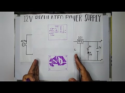 Manual PCB Designing Part 1 (Assembling 12V Regulated Power Supply)
