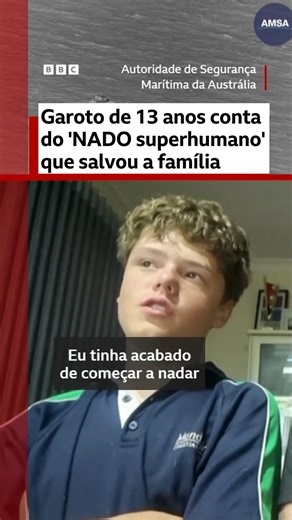 Um verdadeiro herói ❤️ Um menino australiano de 13 anos nadou por horas em águas agitadas para pedir ajuda, depois que ele, sua mãe e seus irmãos foram arrastados para o mar. Austin Appelbee, sua mãe Joanne, o irmão Beau, de 12 anos, e a irmã Grace, de oito, estavam se divertindo em um caiaque e em pranchas de stand-up paddle na praia perto de Quindalup, em Perth. #BBCBrasil #Heroi #Salvamento #Australia | BBC News Brasil