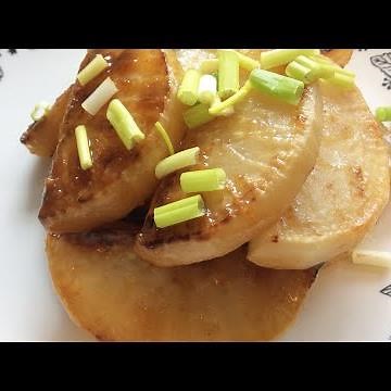 大根の甘辛みそ焼き