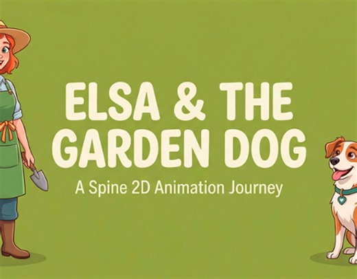 Elsa-The-Garden-Dog-Spine-2D-Character-Animation