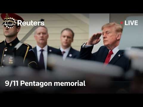 LIVE: Trump attends Pentagon commemoration of 9/11 attacks