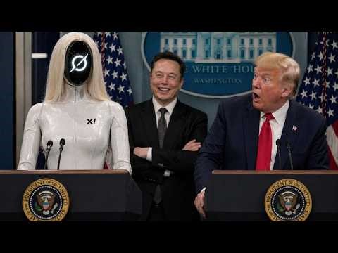 Elon Musk's Smartest AI Robot Shocked the US President with Its Intelligence