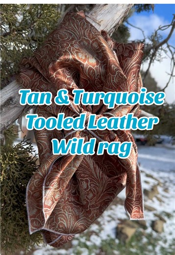 Absolutely a new favorite wild rag of mine!! I may just snag this one 🫣 Ready to order in your custom size at www.sewpunchy.com #wildrag #wildragseason #tooledleather #cowboygear #cowgirlchic
