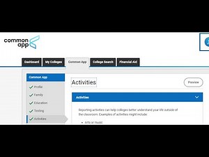 How to fill out the Common App Activities Section as an international student