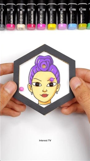 Kpop Demon Hunters Rumi Cardboard Pinball Game 😍 Paper Crafts #shortsvideo #trendingshort