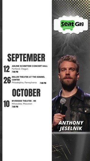 Anthony Jeselnik Live Tour 2026