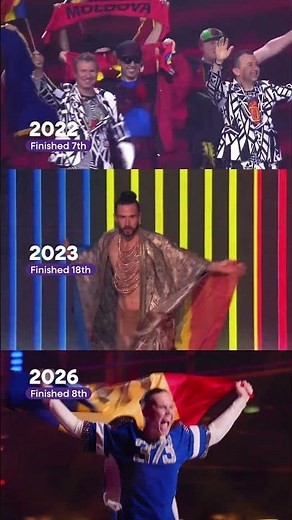 Viva, Moldova! Satoshi brought his country back to the Grand Final in Vienna 🫶 🇲🇩 #eurovision