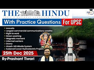 The Hindu Analysis | 25th December 2025 | The Hindu News Paper Today With Practice Questions