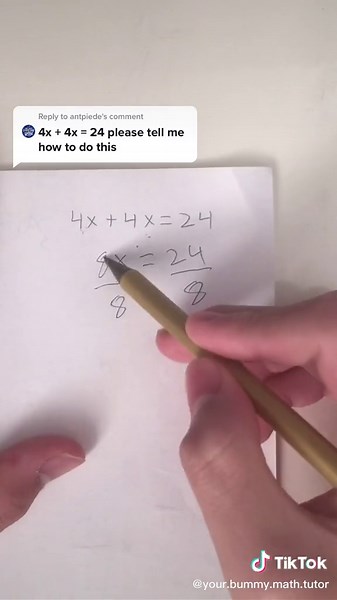 Solving Simple Equations: What Number Times Equals to 24?