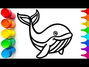 How to Draw a Funny Whale | Step by Step Drawing Tutorial