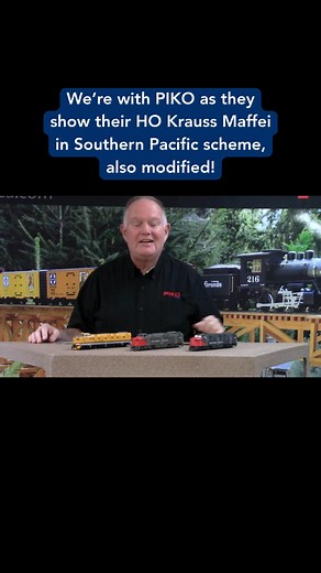 We’re with PIKO America as they show their HO Krauss Maffei in Southern Pacific scheme, also modified! 💪 https://youtu.be/g03gwpblDIs Order today at TrainWorld.com! https://shorturl.at/R8prn #pikoamerica #hoscale #kraussmaffei #southernpacific #diesel #preorder #trainworld #trainland #modeltrains #trains #modeltrain #modeltrainlayout #modeltrainhobby #railfan #toytrain #toytrains #trainset #trainsets #ridewithtrainworld | TrainWorld.com