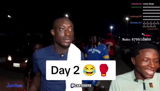 Carter Efe day 2 of training 😂🥊 towards his fight with Portable coming on April, as him see Small Doctor dey box, him morale high. 😂😂 #carterefe #smalldoctor #boxing #portable