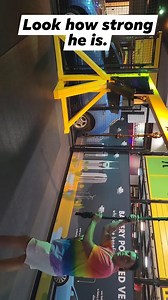 Josh flexing his muscles | KY House Husband