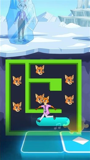 FROZEN RESCUE! 🧊 Can NICK WILDE Solve The Maze To Save JUDY