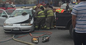 Collision at Major Intersection Sends Three to Hospital