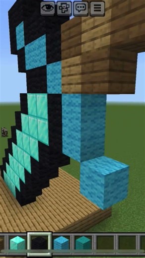 Diamond sword statue Ep-2 #minecraft #gaming #minecraftbuilding