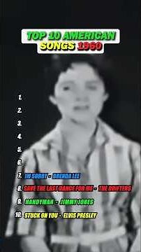 Top 10 american Songs 1960