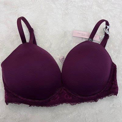 Victorias Secret Body By Victoria Wireless Maternity Nursing Bra 32DD Plum Lace | eBay