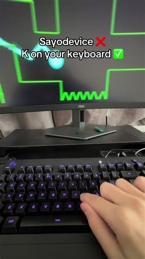 Mastering Geometry Dash with Sayodevice