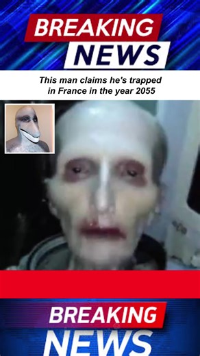 This man claims he's trapped in France in the year 2055#news #breakingnews #foryoupage #tiktok #fyp