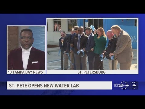 St. Pete leaders cut the ribbon on a new 'state-of-the-art' water testing lab