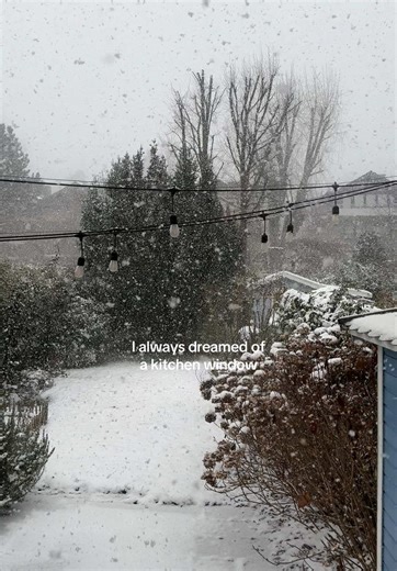 Magical Snowy Kitchen Window Views in Germany
