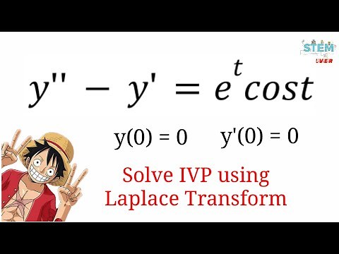 7.3-29 Use Laplace Transform to solve IVP y''-y'=e^t(cost), y(0)=0, y'(0)=0 | DE