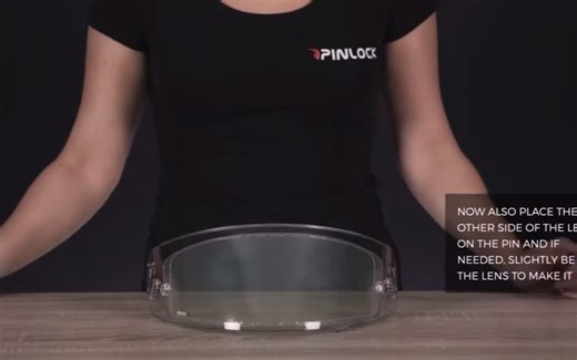 pinlock防雾贴安装示范 安装教程要点