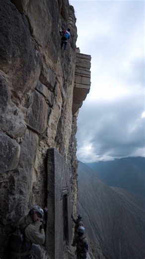 13M views · 100K reactions | Stone Door Uncovered in Peruvian Cliff Opens By Itself | Most Amazing ELITE | Facebook