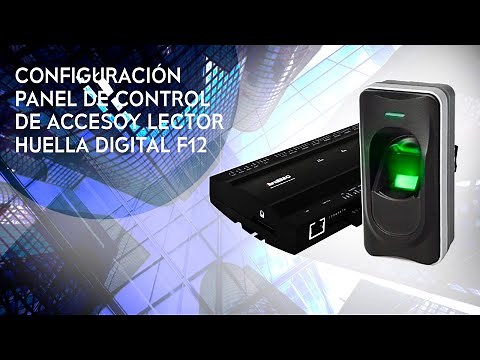 Configuración ZKTeco fr1200 y panel de control de acceso inbio 260 o 460
