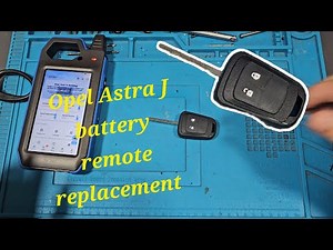 Opel Astra J remote battery key replacement