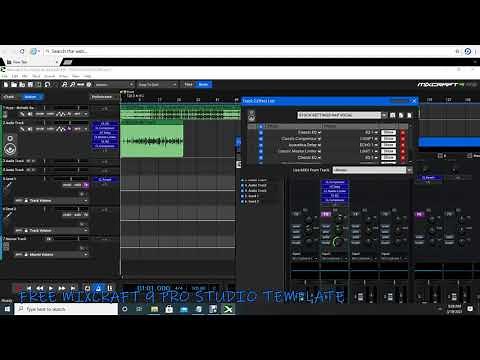 Mixing Rap Vocals In Mixcraft Pro 9 With Stock Plugins (FREE TEMPLATE)