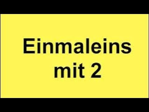 Die Zweierreihe - Das 1x2 Lied - Mathe Lernlieder - Einmaleins mit 2