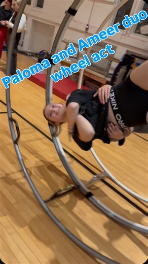 Get ready! Paloma and Aneer are gearing up for their dynamic duo wheel act for Wheel Thru the Season — Saturday, Dec 13 at 5 PM at the Broadway Armory. Check the link in our bio, like us, and follow for more updates! #ChicagoEvents #RogersPark #BroadwayArmory #CircusArts #CircusLife #WheelAct #CirquesExperience #SupportLocal #FamilyFunChicago #ChicagoKidsActivities #ChicagoWeekend #HolidaySeasonChicago | CirquesExperience | Connect. Perform. Shine.