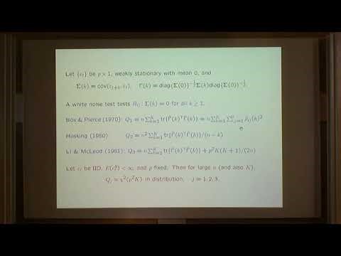 STS | Prof. Qiwei Yao | Testing for High-dimensional White Noise