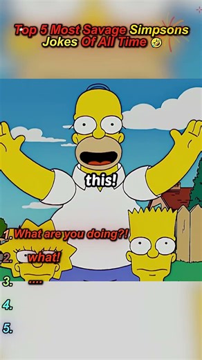 Top 5 Funniest Simpsons Jokes Ever 🤣 #TheSimpsons #Funny #Comedy #Viral