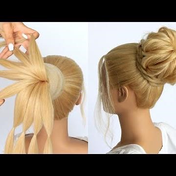 😱 Easy High Bun 😱 Wedding Prom Updo Hair Tutorial by Another Braid