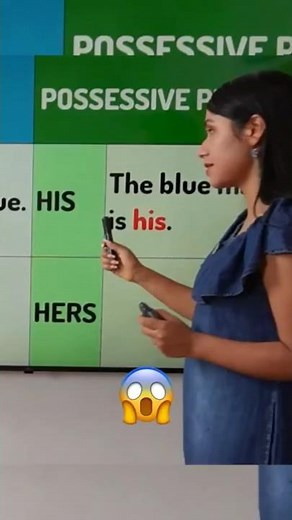 We learn the difference between POSSESSIVE ADJECTIVES & POSSESSIVE PRONOUNS ✅ #easyenglishtv