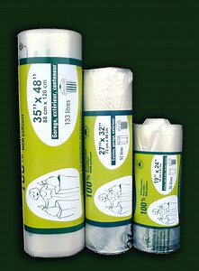 A compostable garbage bag for the eco-minded grocer