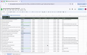 Backyard Wedding Checklist [template] - Etsy