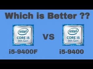 Intel Core i5-9400 vs i5-9400F | Tech NJ | Which is Best and What's the Difference ??