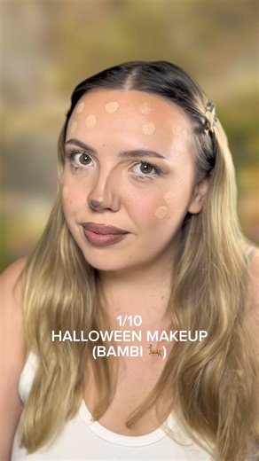 Bambi makeup tutorial 🦌✨ #deer #halloweenlook #halloweenmakeup #bambi #makeuptutorial
