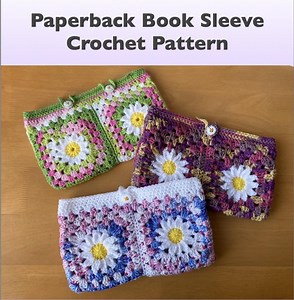 Pattern for Handmade Book Cover, PDF, Crochet Sleeve, Paperback Book - Etsy Canada
