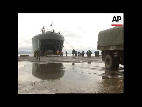 Albania - Arrival of Turkish and Greek troops