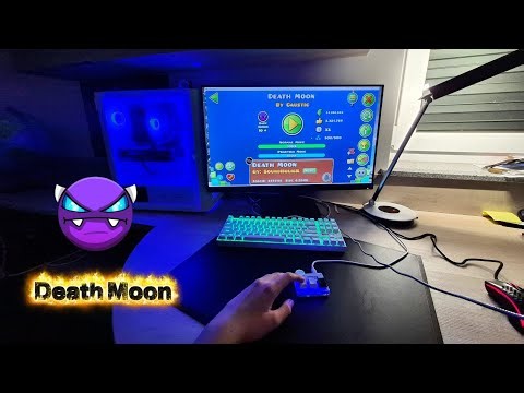 My POV when i beat Death Moon (geometry dash)