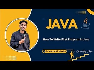 how to write first Program in java?