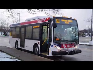 (New bus route!) On board Septa 4600 311 Horsham Breeze Blue