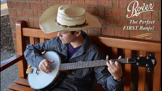 Rover RB-20 Open Back 5-String Banjo – Lightweight Beginner Banjo with Durable Composite Rim & Classic Styling