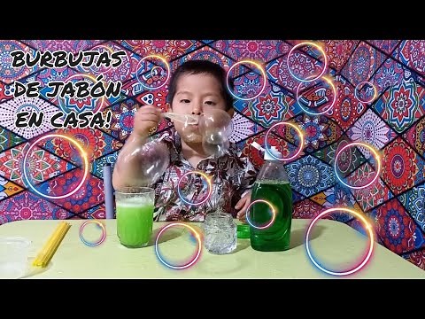 Como hacer burbujas de jabón resistentes y caseras. muy fácil de hacer
